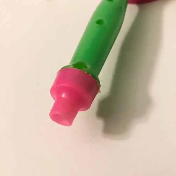 Vintage 1987 Flintstones Bam Bam Canadas Wonderland Drum Toy Rattle - Picture 11 of 13